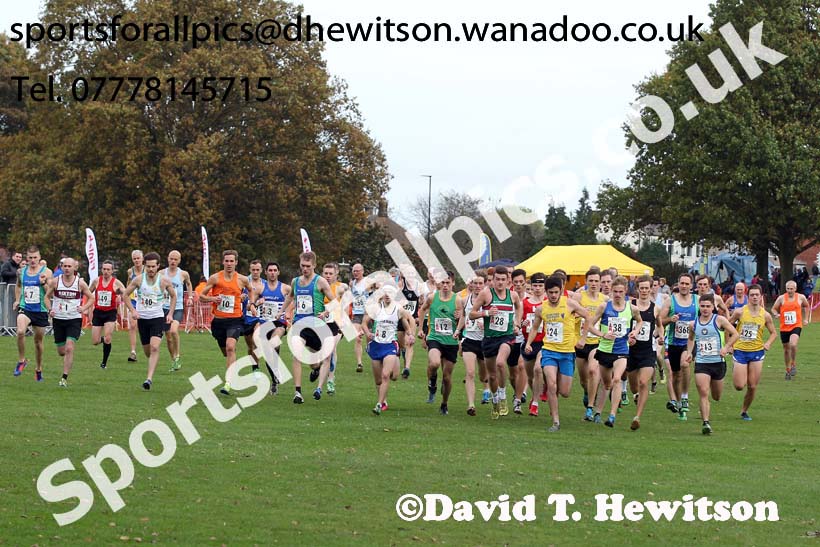Start of the senior mens Northern Cross Country Relays. Photo: David T. Hewitson/Sports for All Pics
